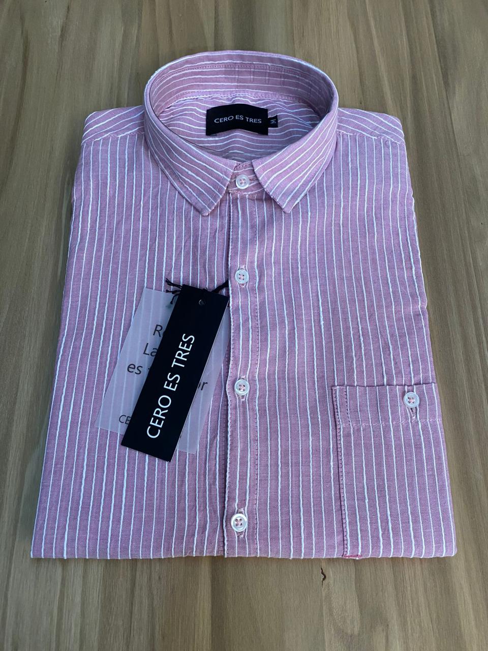 6532REGSPRS - CAMISA MERLOT ROSA